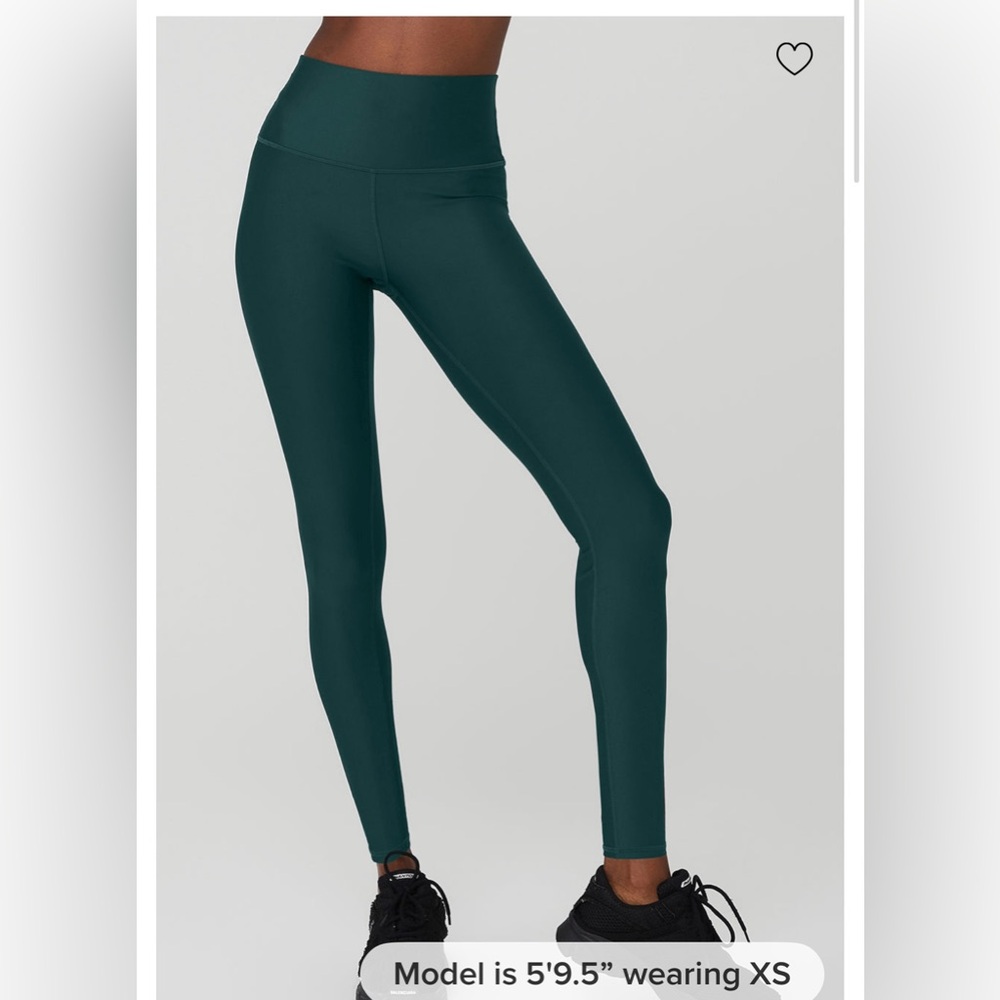 Alo Yoga High-Waist Airlift Legging - Midnight Green- Medium
